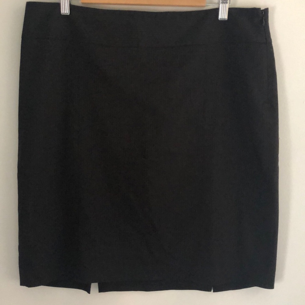 Black Pin-Striped Skirt